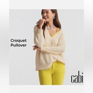 Cream colored Cabi sweater. Like new. Size Medium